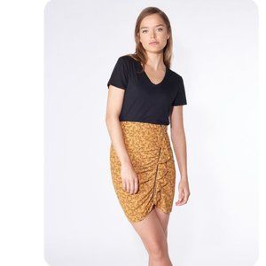 Veronica Beard Spencer Ruched Zip Skirt